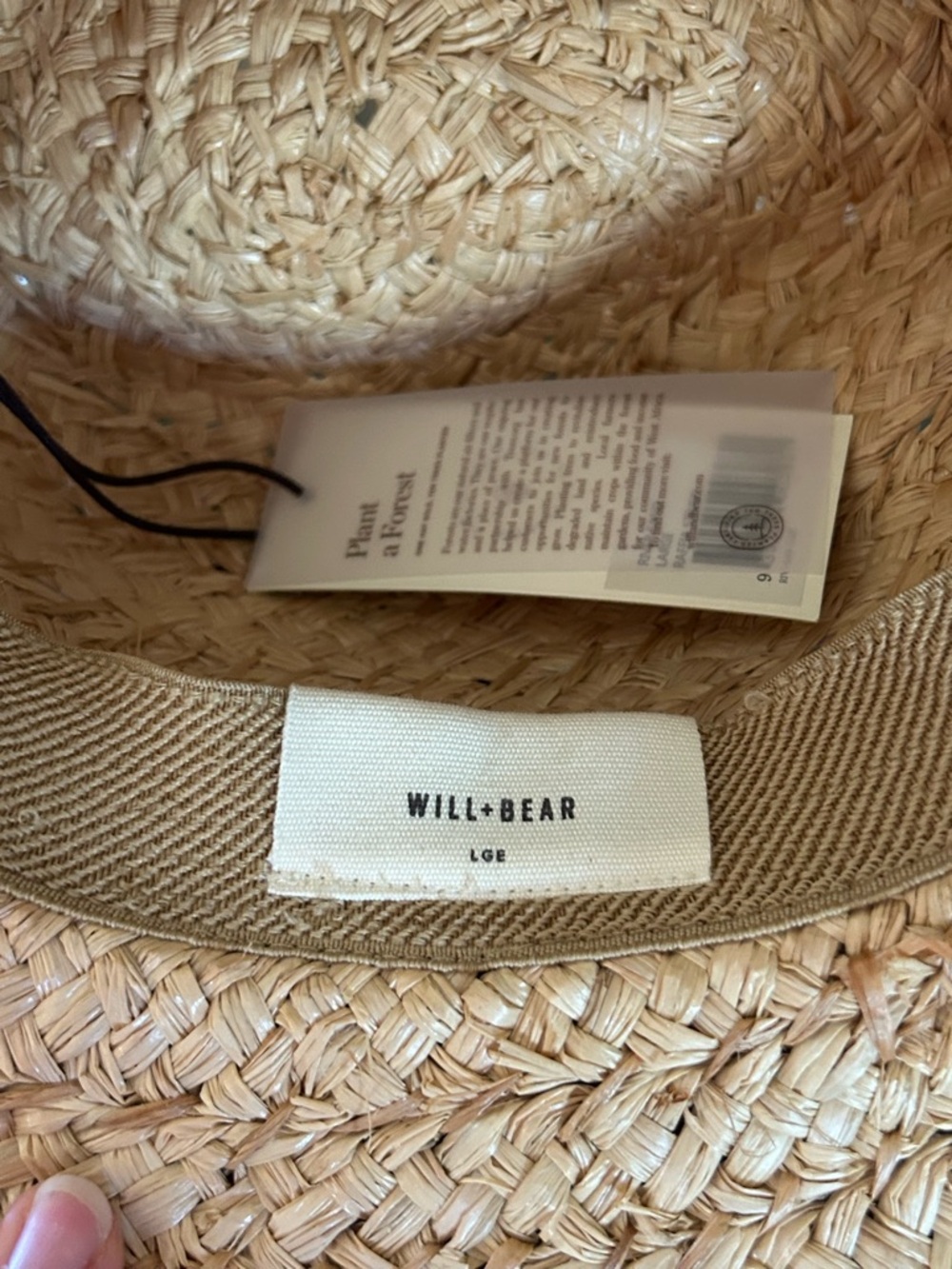 Will + Bear Raffia Straw Hat - Picture 4 of 4